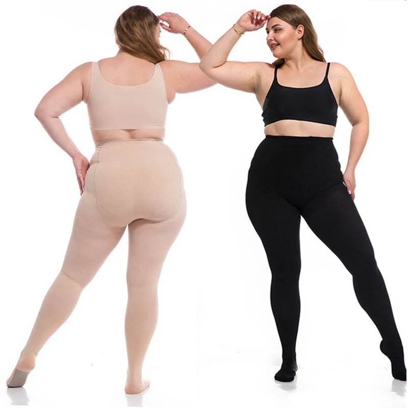 600D Winter Ladies Pantyhose plus Size Graphene Keep Warm Large Size Thick Tights Opaque Pantyhose Stockings Spring Autumn Women