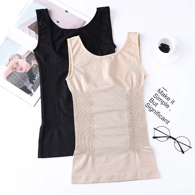Women Seamless Body Shaper Tummy Control Underwear Ladies Waist Trainer Slimming Corset Vest Shaping Camisole Shapewear Tops